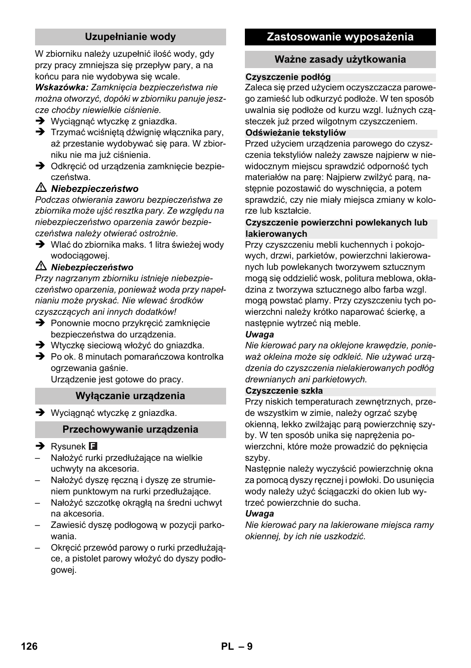 Karcher SC 1-020 User Manual | Page 126 / 210