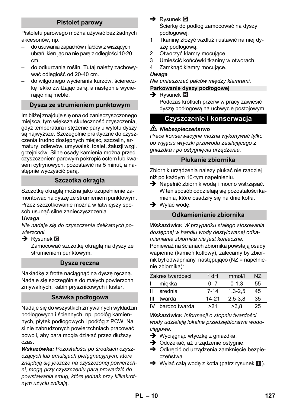 Karcher SC 1-020 User Manual | Page 127 / 210