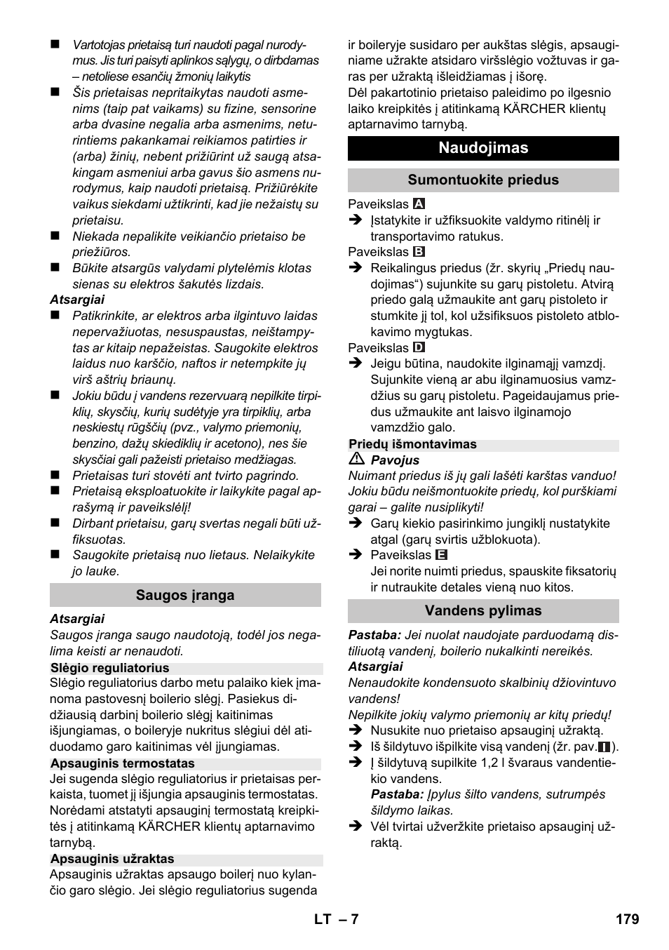 Karcher SC 1-020 User Manual | Page 179 / 210