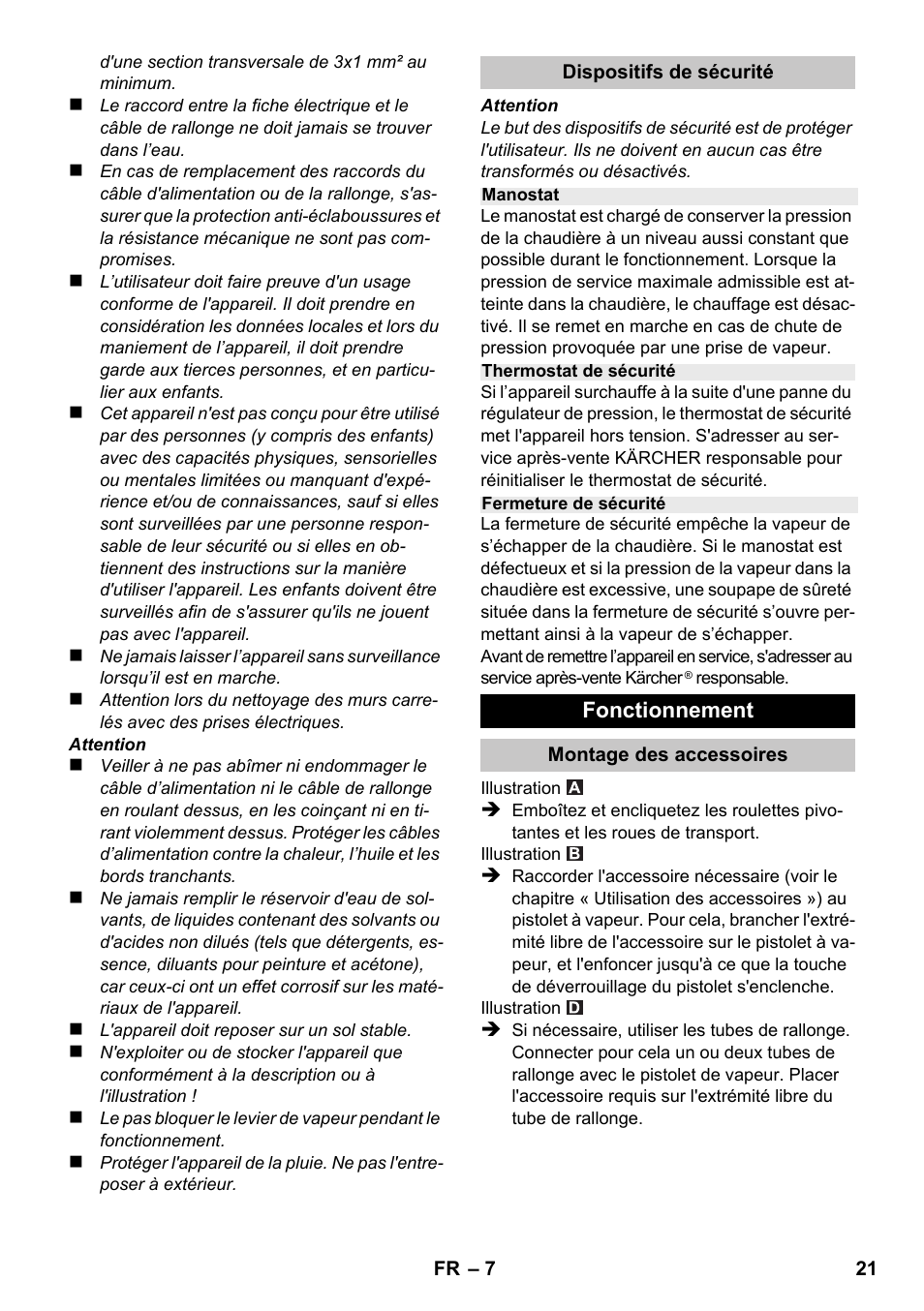 Karcher SC 1-020 User Manual | Page 21 / 210