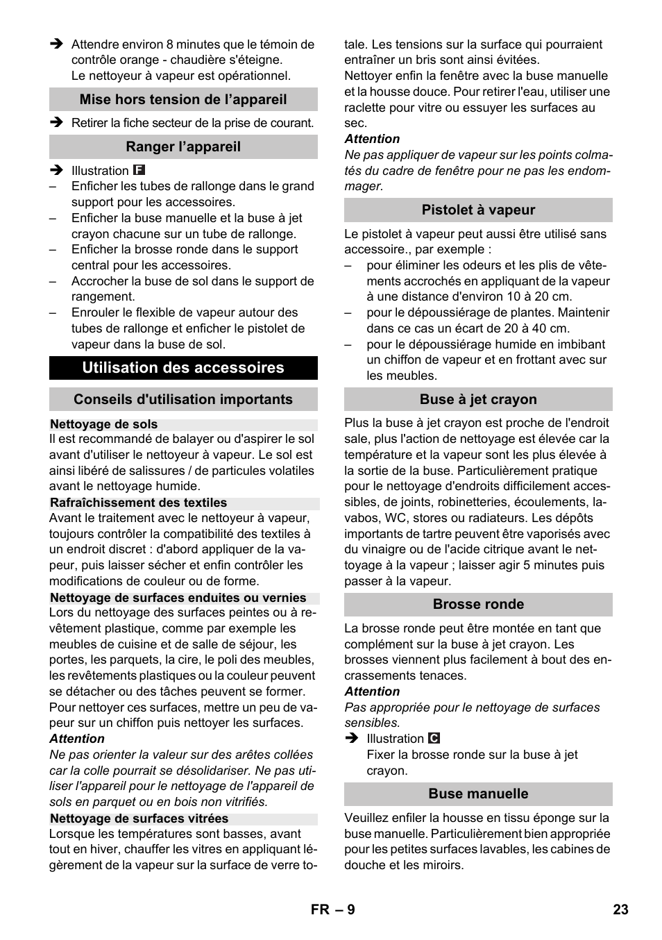 Karcher SC 1-020 User Manual | Page 23 / 210