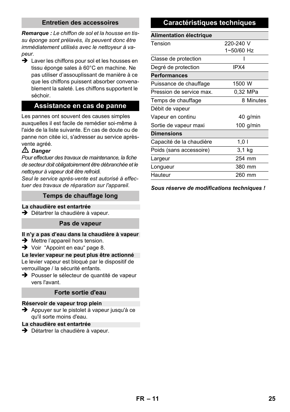 Karcher SC 1-020 User Manual | Page 25 / 210