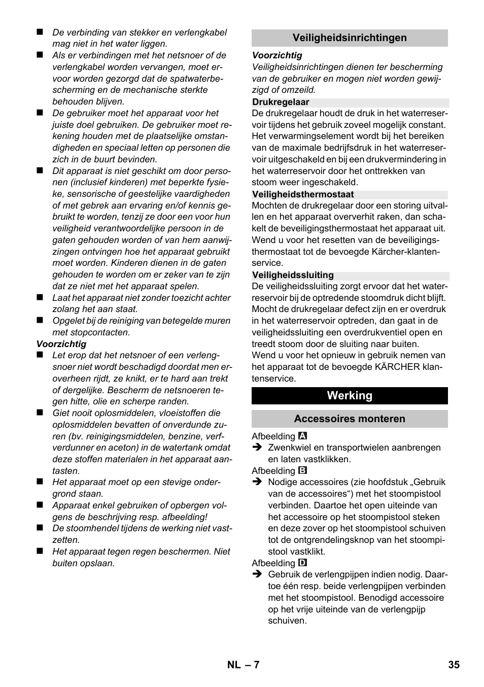Karcher SC 1-020 User Manual | Page 35 / 210