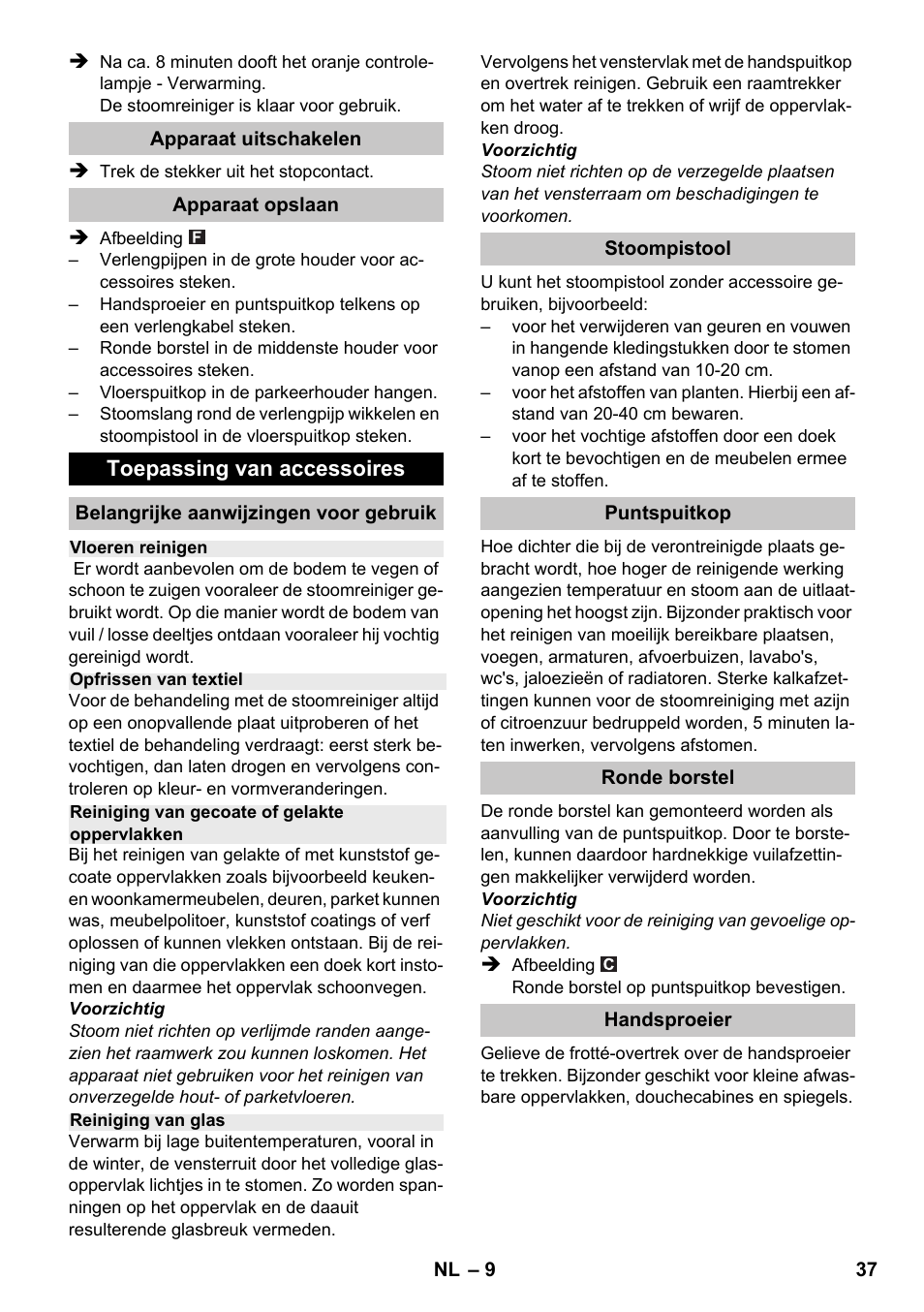 Karcher SC 1-020 User Manual | Page 37 / 210