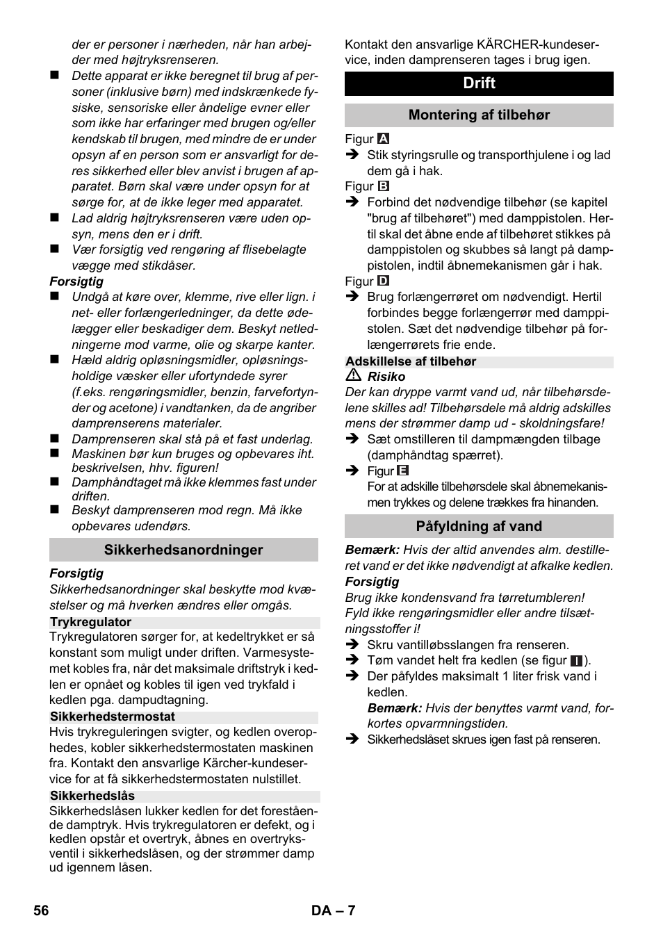 Karcher SC 1-020 User Manual | Page 56 / 210