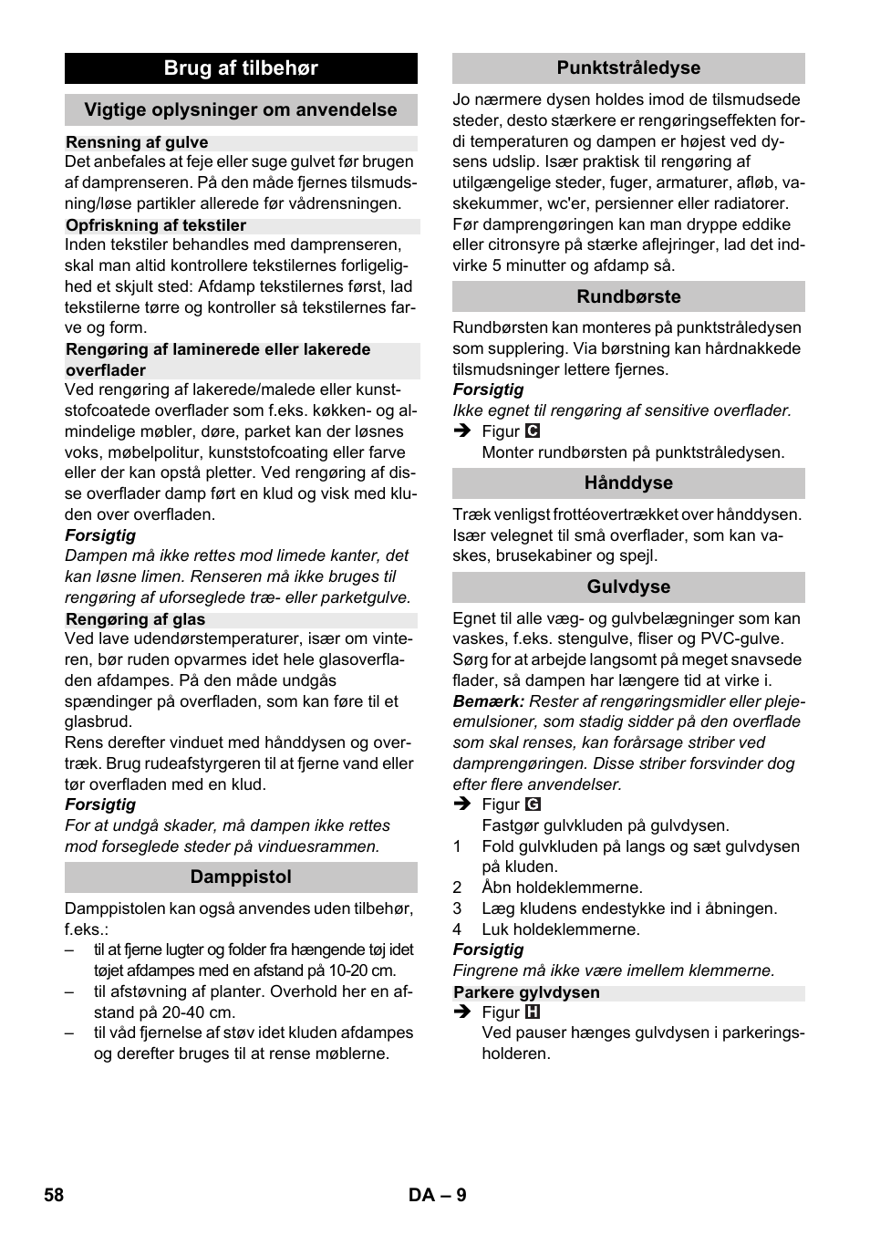 Karcher SC 1-020 User Manual | Page 58 / 210