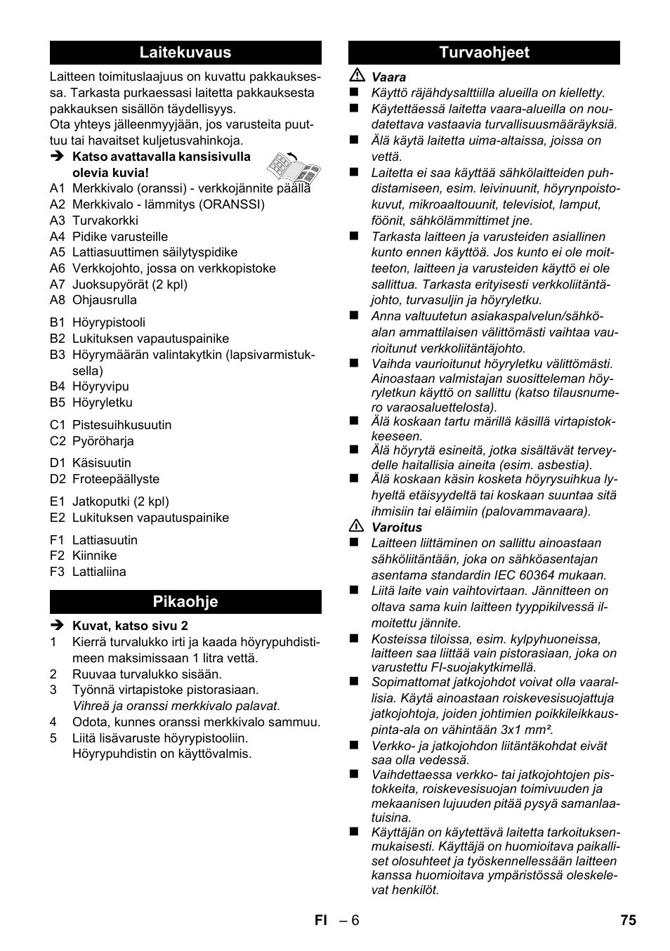 Karcher SC 1-020 User Manual | Page 75 / 210