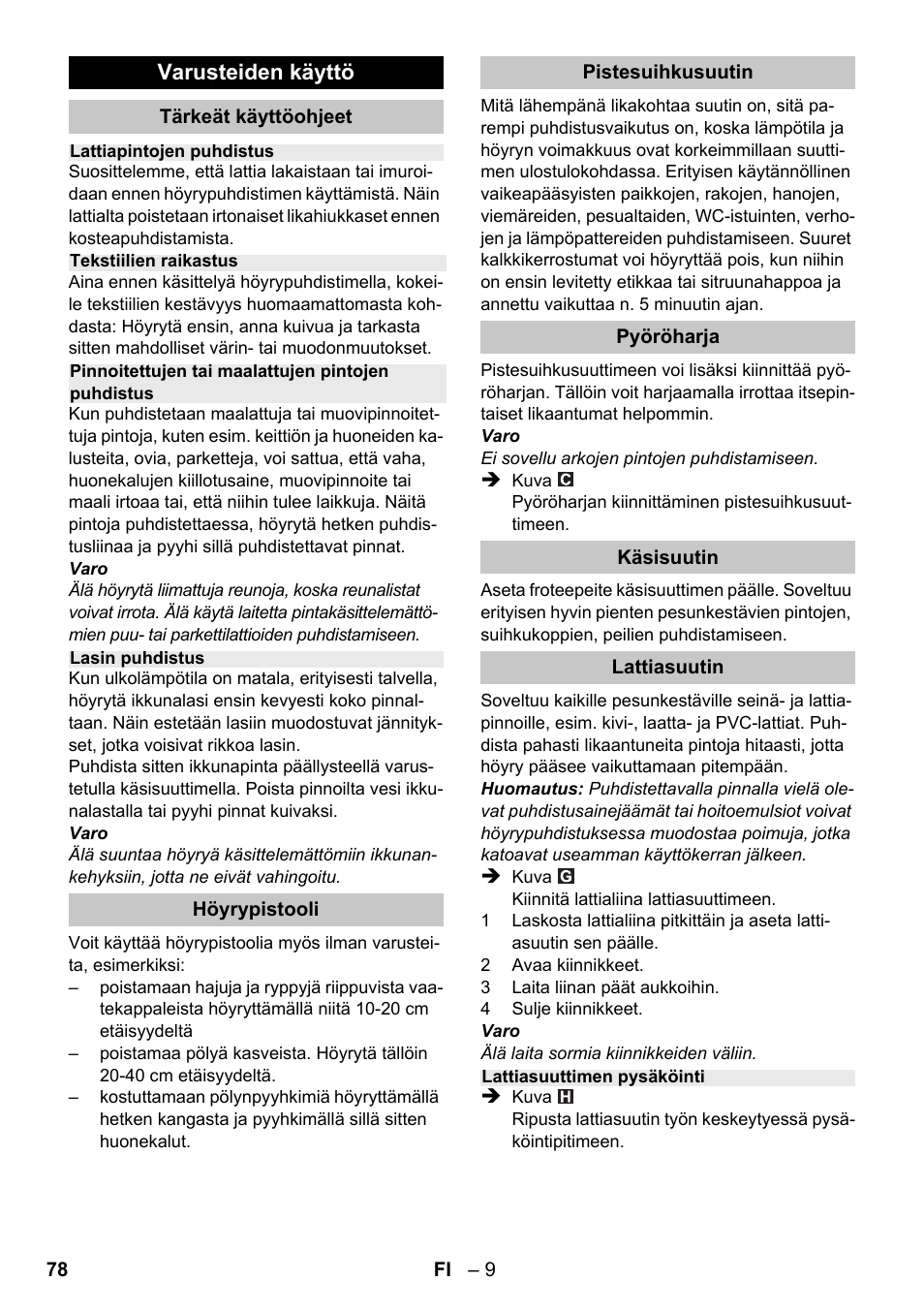 Karcher SC 1-020 User Manual | Page 78 / 210