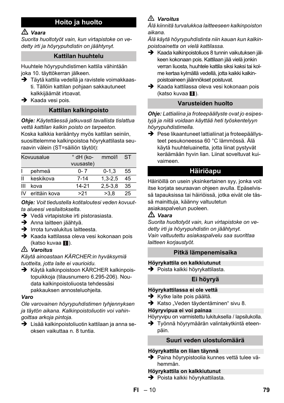 Karcher SC 1-020 User Manual | Page 79 / 210