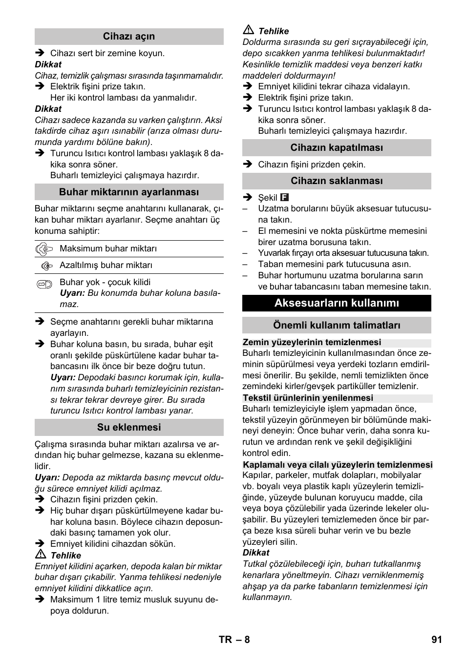 Karcher SC 1-020 User Manual | Page 91 / 210