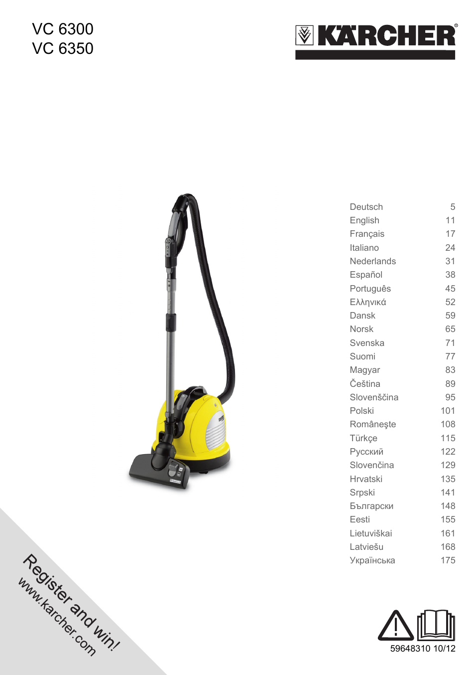 Karcher VC 6300 User Manual | 188 pages