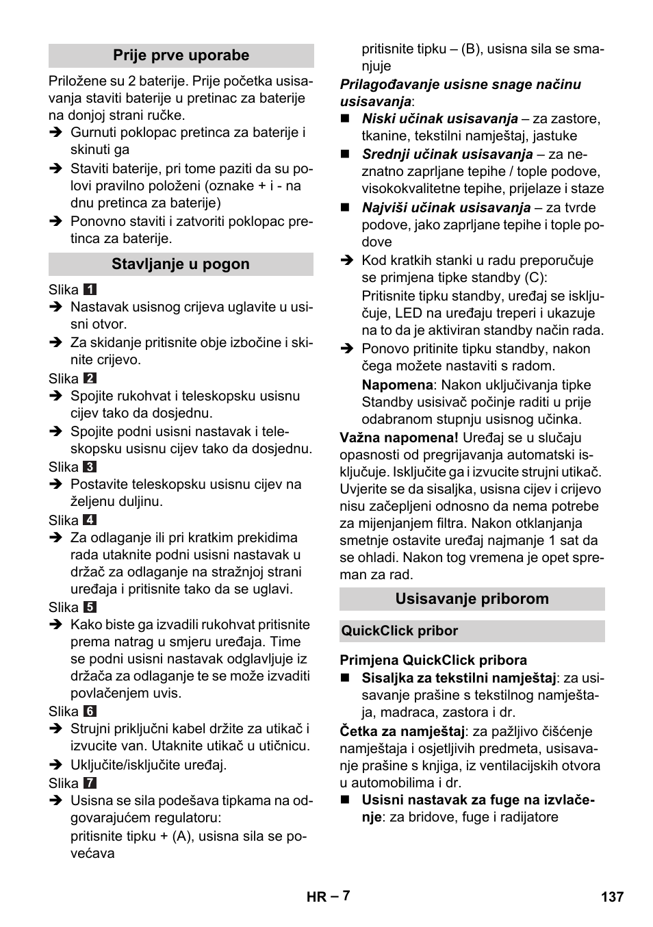 Karcher VC 6300 User Manual | Page 137 / 188