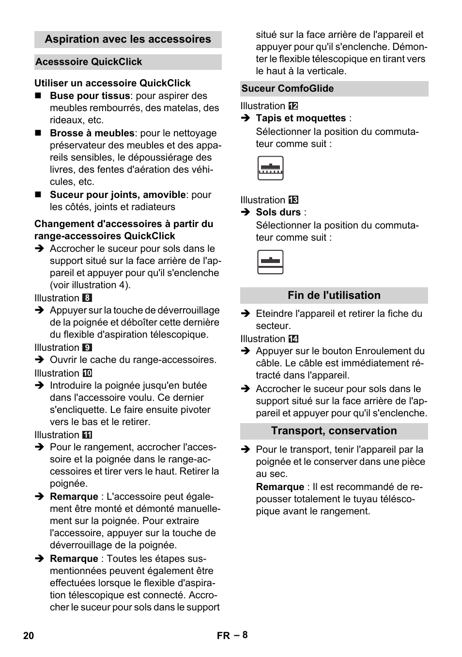 Karcher VC 6300 User Manual | Page 20 / 188