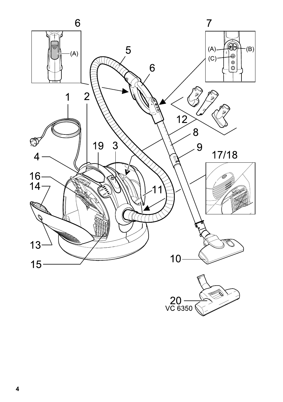 Karcher VC 6300 User Manual | Page 4 / 188