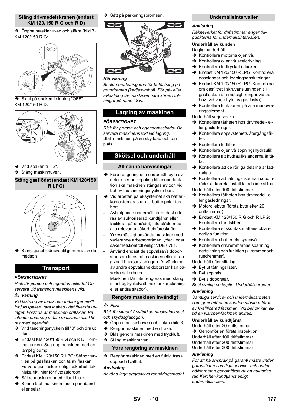 Karcher KM 120-150 R D User Manual | Page 177 / 300