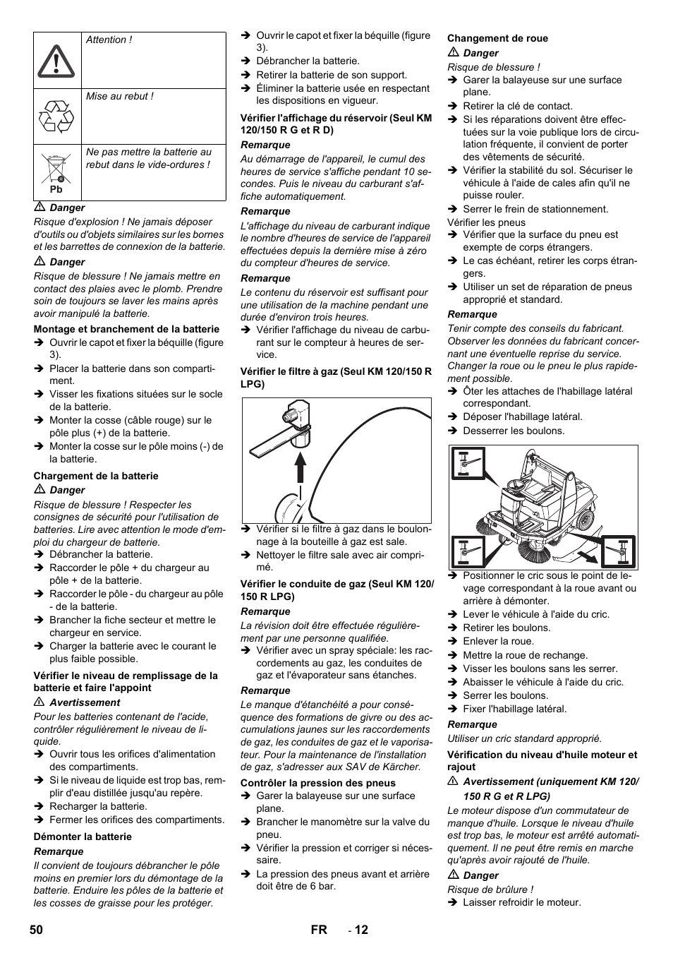 Karcher KM 120-150 R D User Manual | Page 50 / 300