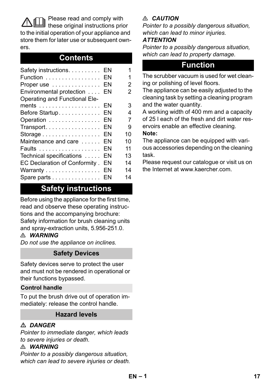 Karcher BD 40-25 C Bp Pack User Manual | Page 17 / 380