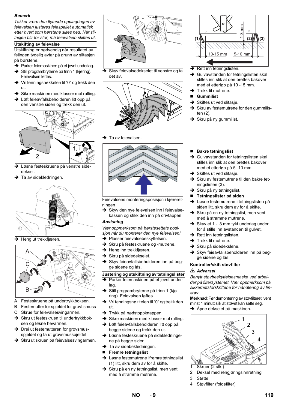 Karcher KM 90-60 R Bp Pack Advanced User Manual | Page 119 / 376