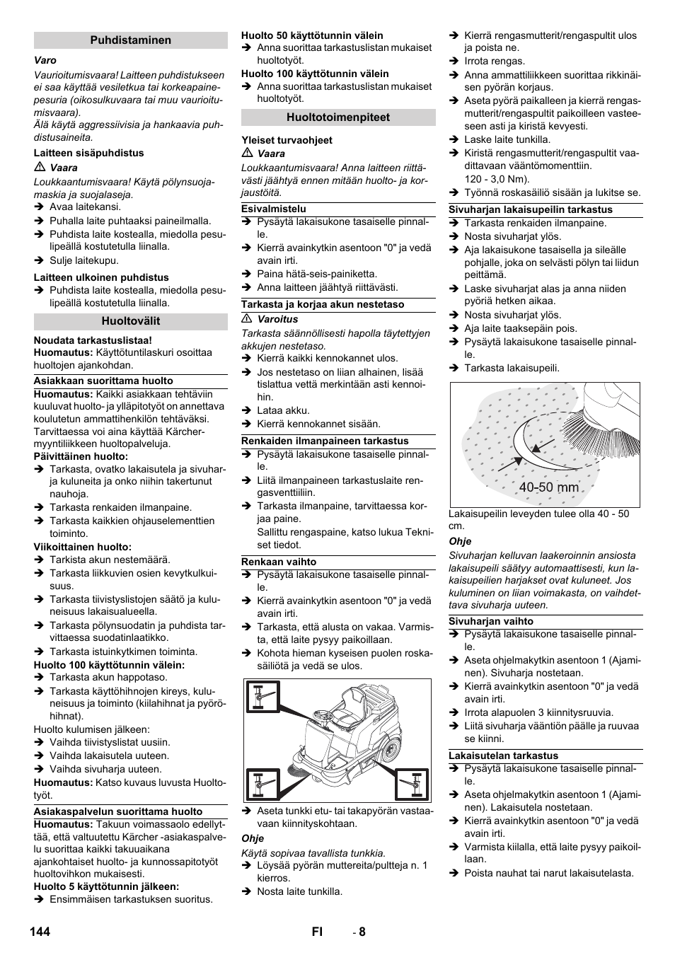 Karcher KM 90-60 R Bp Pack Advanced User Manual | Page 144 / 376