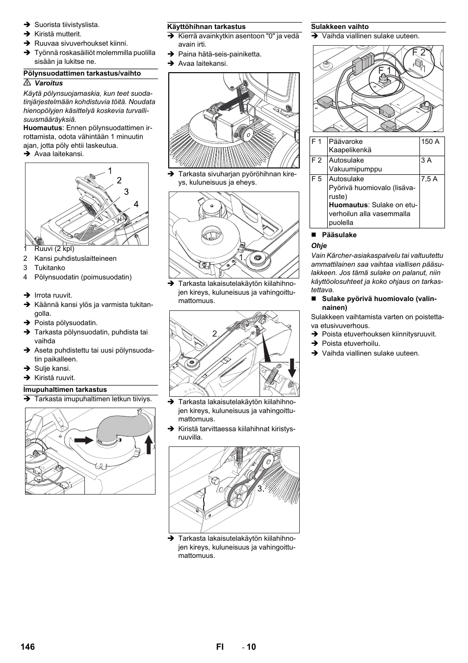 F 1 f 2 | Karcher KM 90-60 R Bp Pack Advanced User Manual | Page 146 / 376