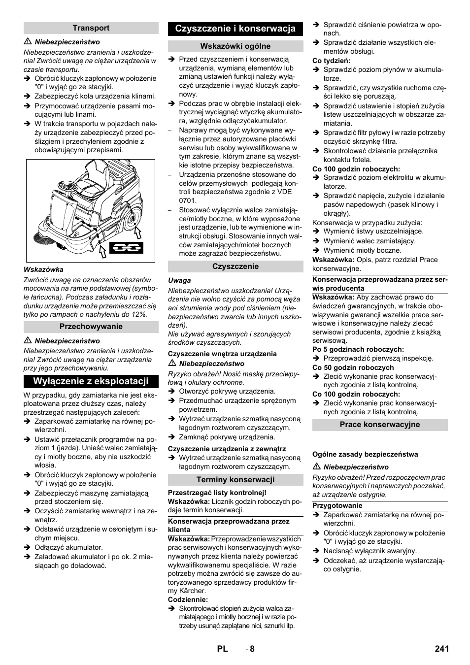 Karcher KM 90-60 R Bp Pack Advanced User Manual | Page 241 / 376