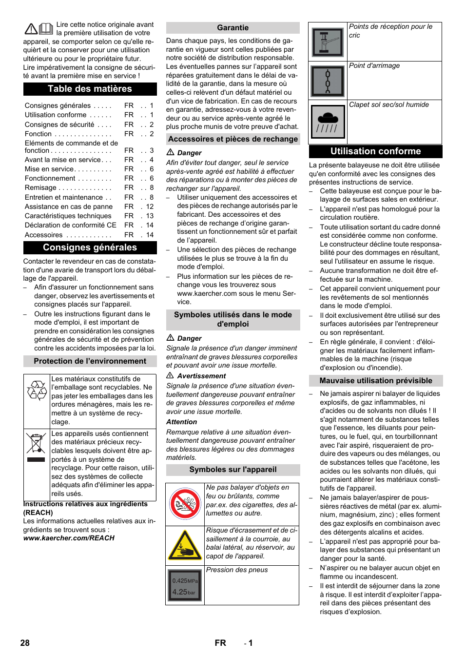 Karcher KM 90-60 R Bp Pack Advanced User Manual | Page 28 / 376