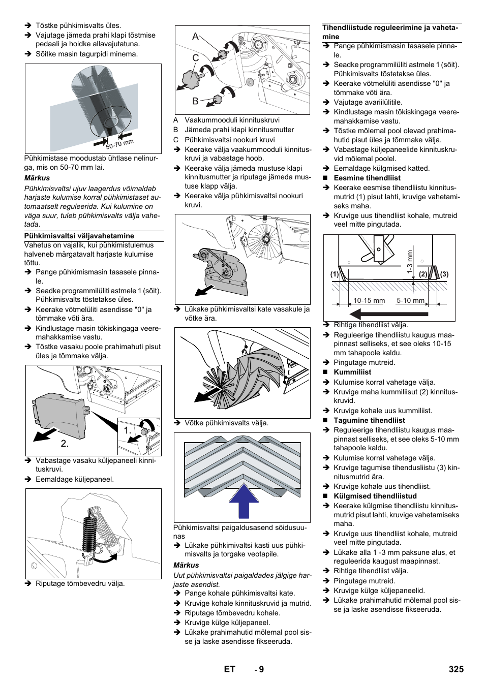 Karcher KM 90-60 R Bp Pack Advanced User Manual | Page 325 / 376