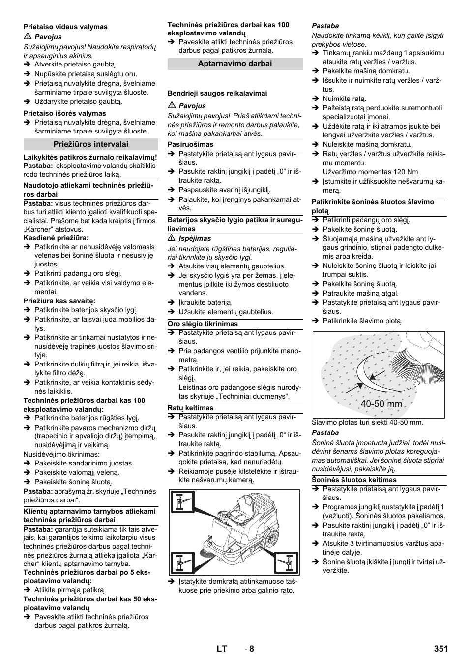 Karcher KM 90-60 R Bp Pack Advanced User Manual | Page 351 / 376