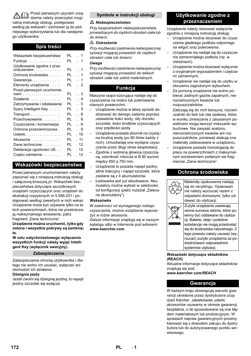 Karcher B 80 W User Manual | Page 172 / 310