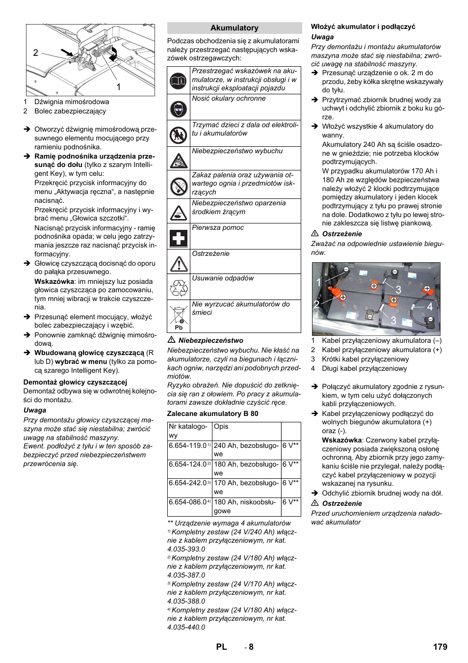 Karcher B 80 W User Manual | Page 179 / 310