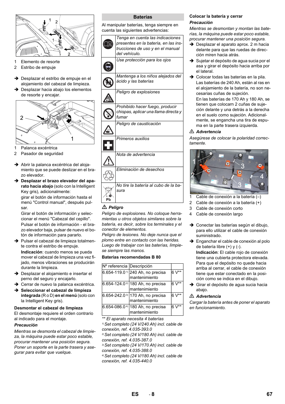 Karcher B 80 W User Manual | Page 67 / 310