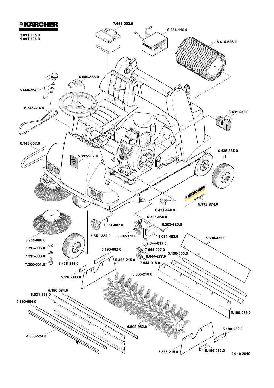 Karcher KMR 1250 D KAT User Manual | Page 123 / 124