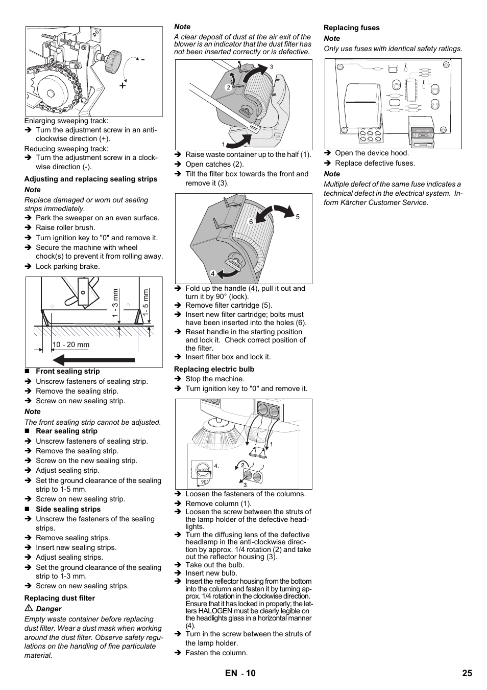 Karcher KMR 1250 D KAT User Manual | Page 25 / 124