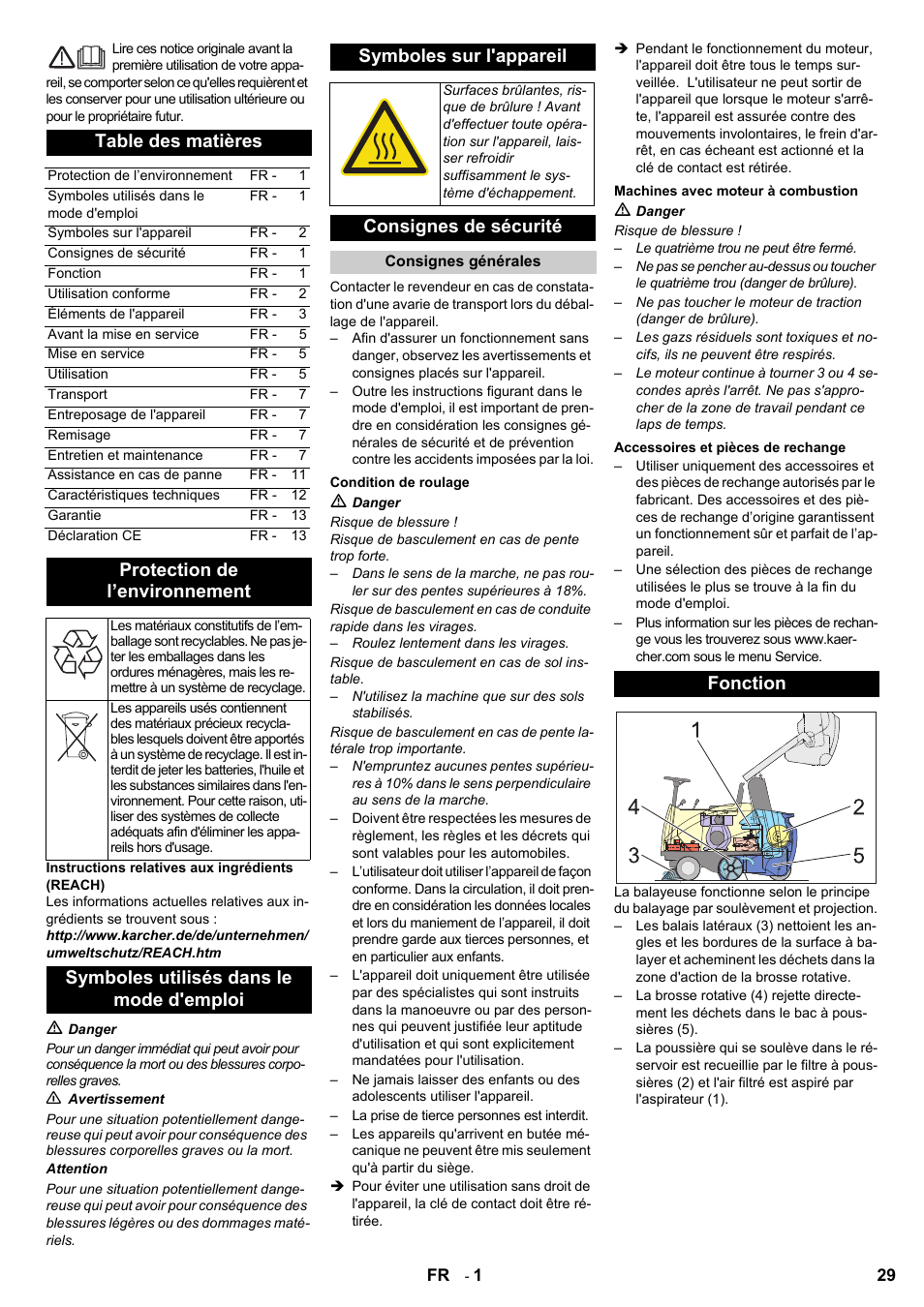 Karcher KMR 1250 D KAT User Manual | Page 29 / 124