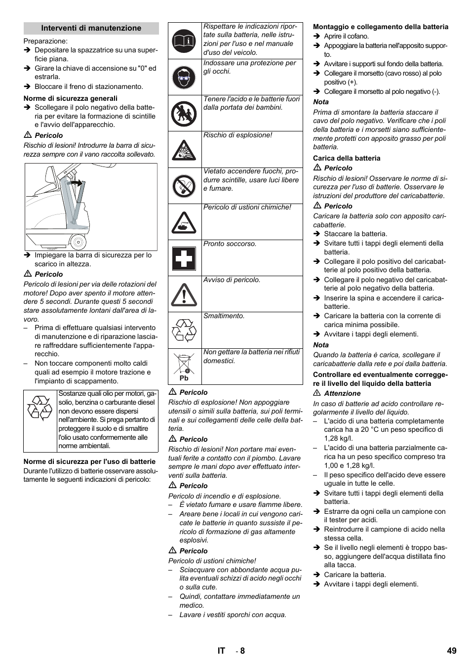 Karcher KMR 1250 D KAT User Manual | Page 49 / 124