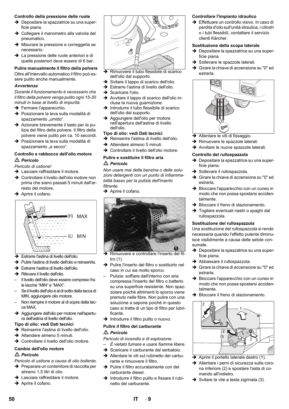 Karcher KMR 1250 D KAT User Manual | Page 50 / 124