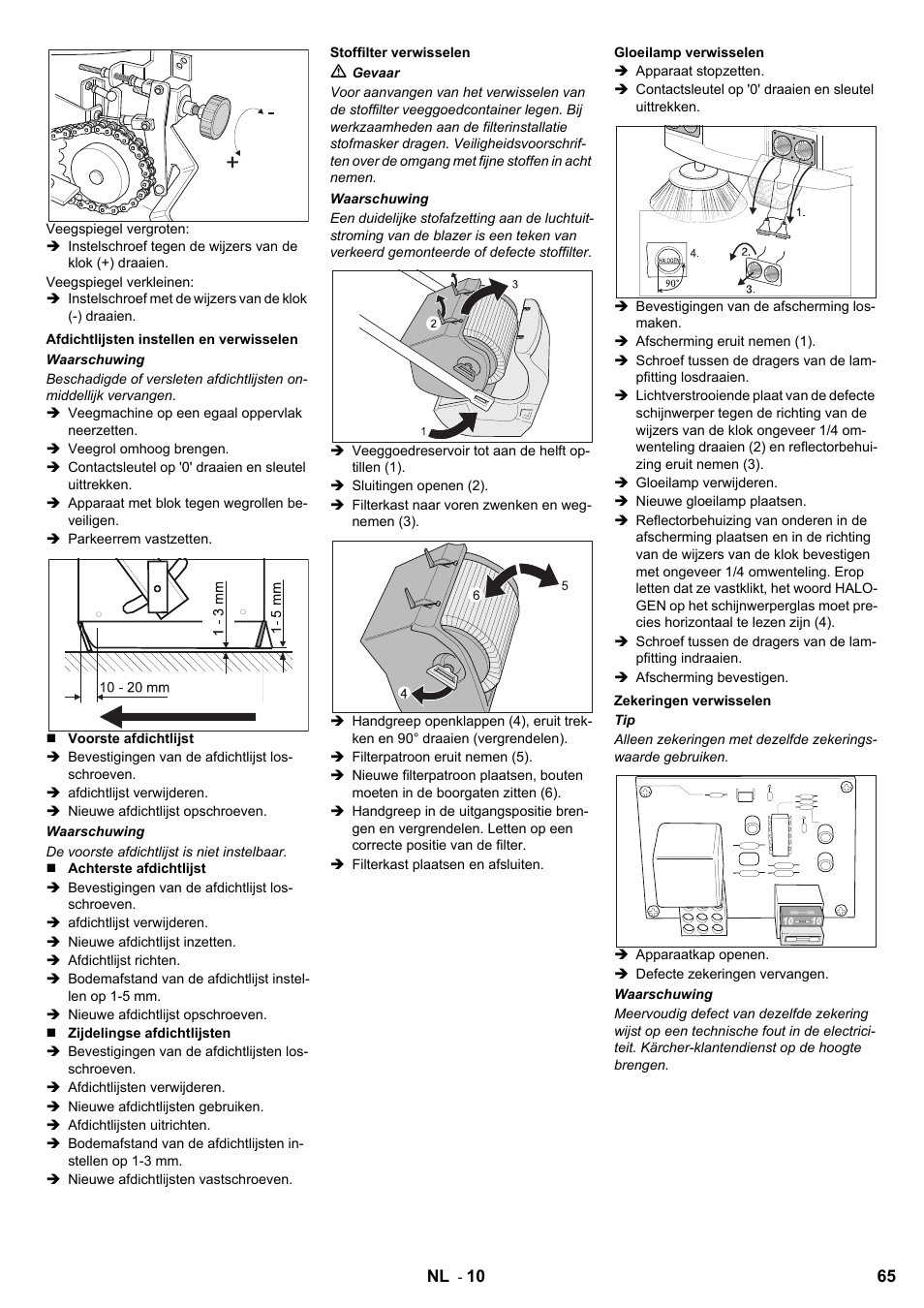 Karcher KMR 1250 D KAT User Manual | Page 65 / 124