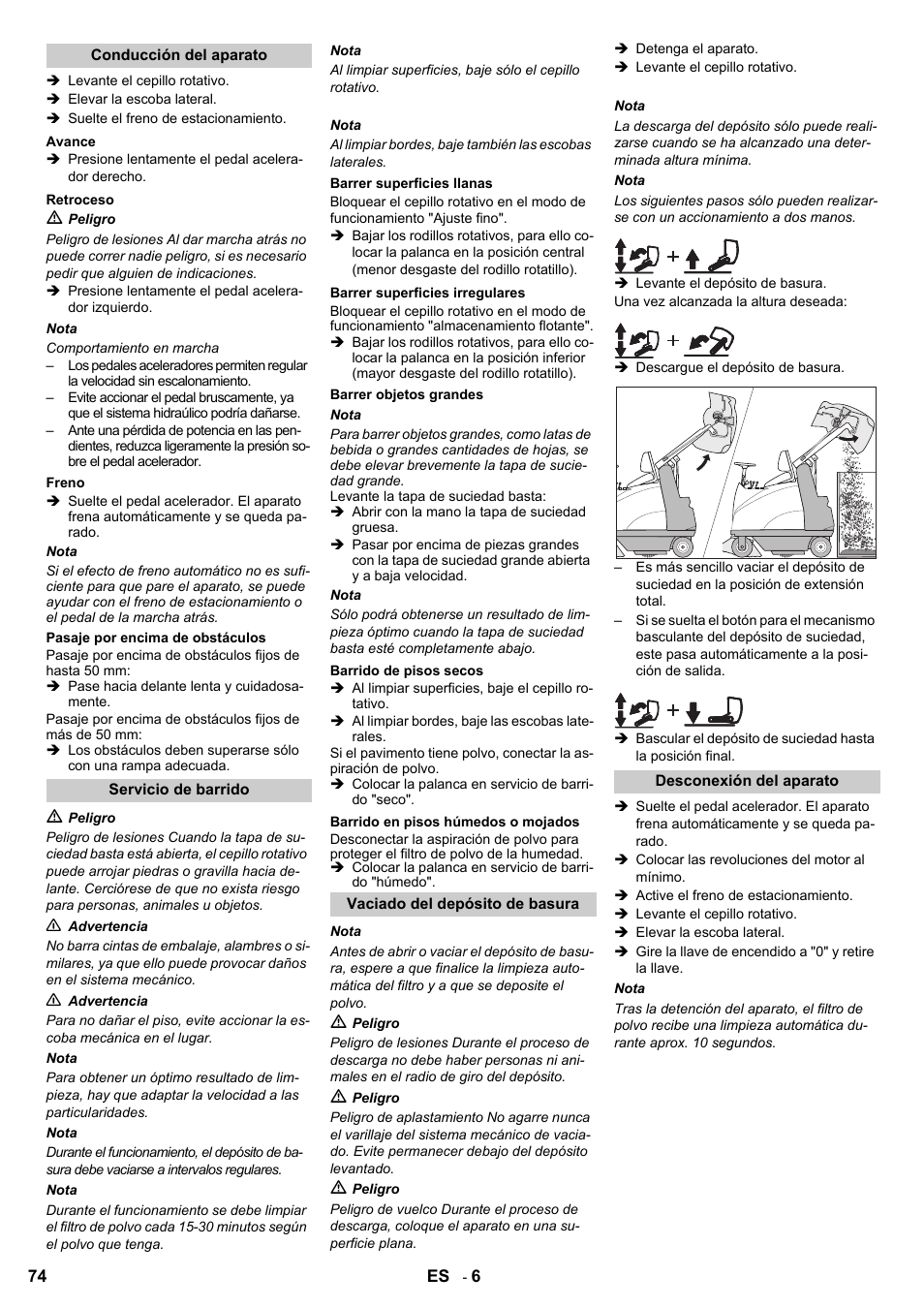 Karcher KMR 1250 D KAT User Manual | Page 74 / 124