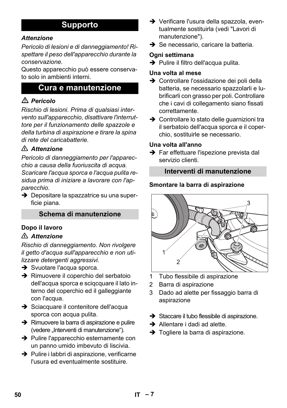 Supporto cura e manutenzione | Karcher BD 40-12 C Bp Pack User Manual | Page 50 / 374