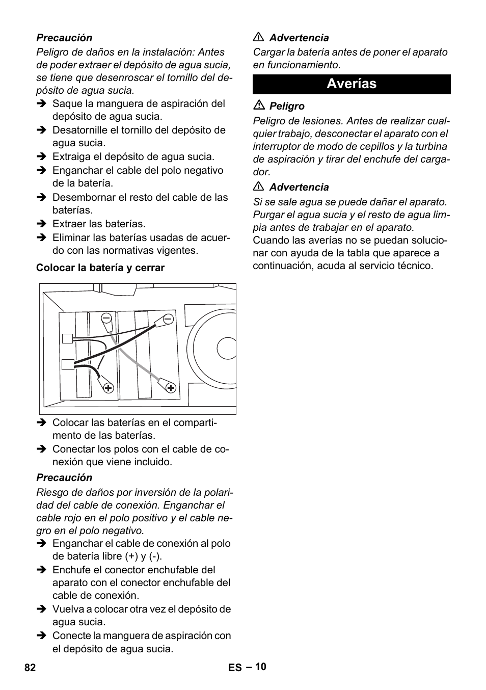 Averías | Karcher BD 40-12 C Bp Pack User Manual | Page 82 / 374
