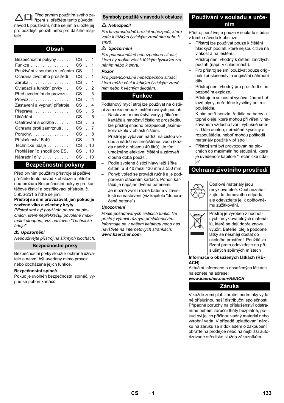 Karcher B 40 C Ep R 55 User Manual | Page 133 / 276