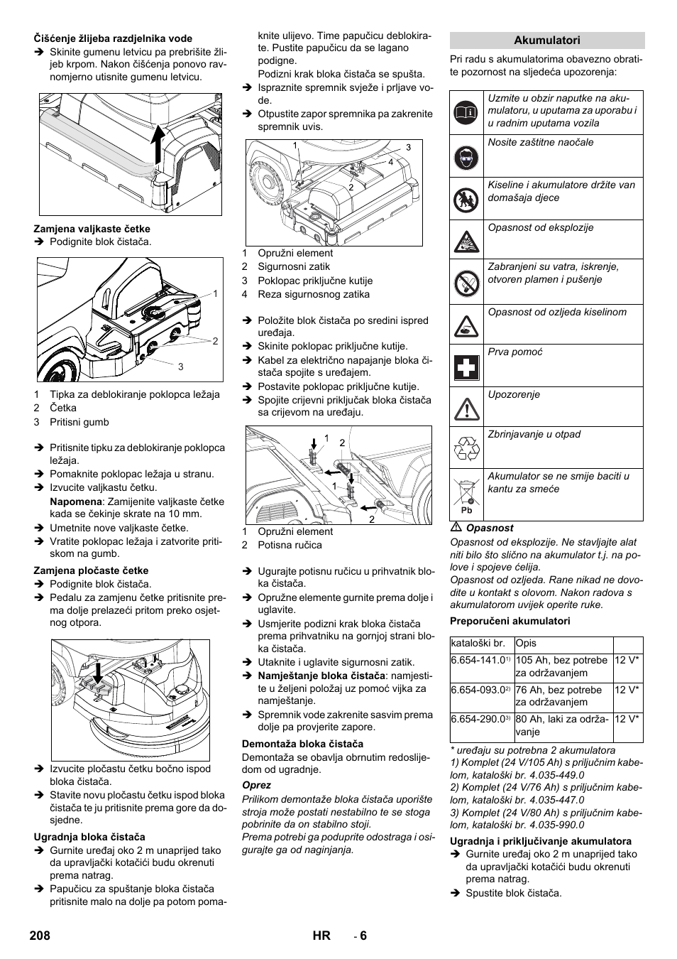 Karcher B 40 C Ep R 55 User Manual | Page 208 / 276