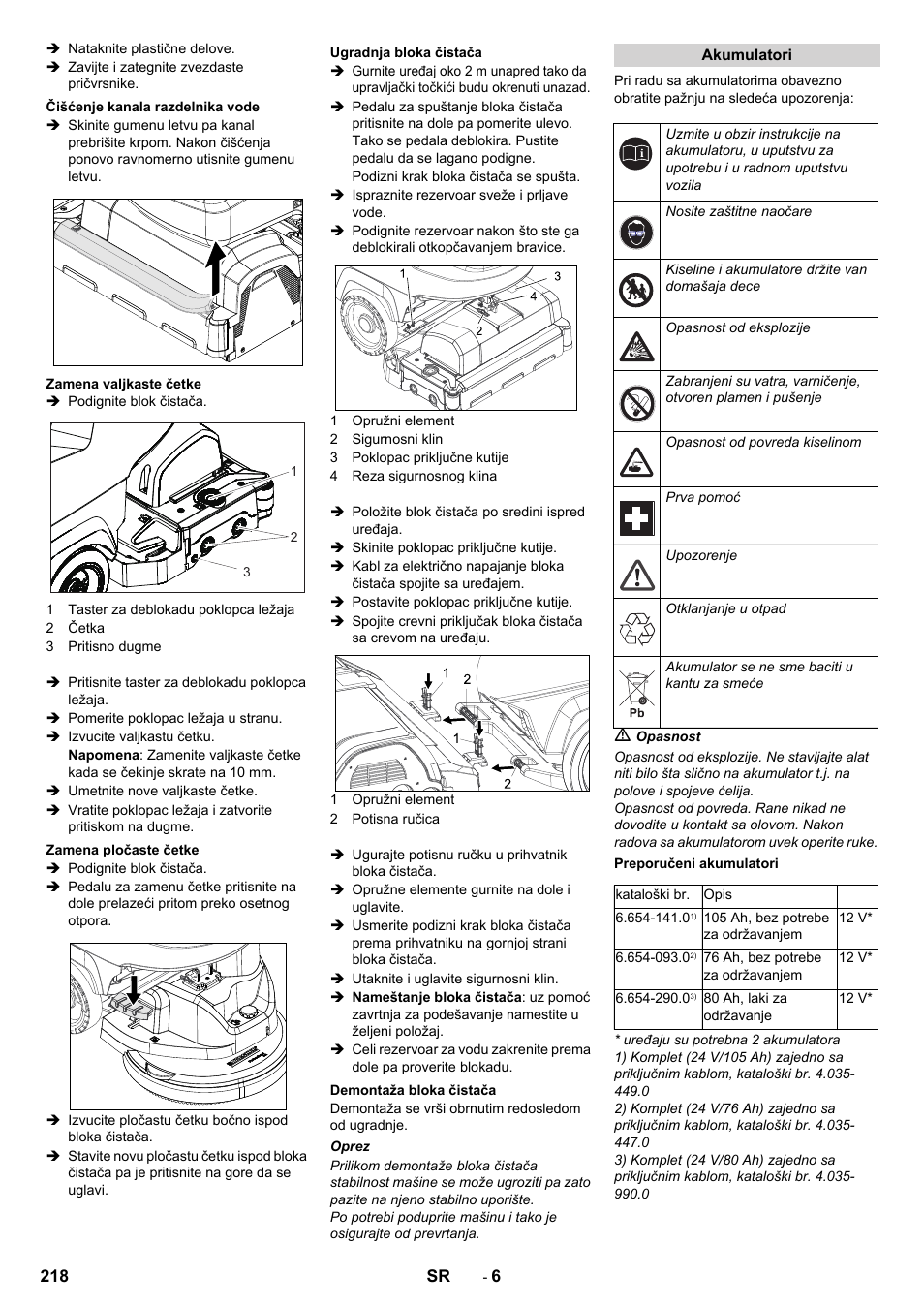 Karcher B 40 C Ep R 55 User Manual | Page 218 / 276