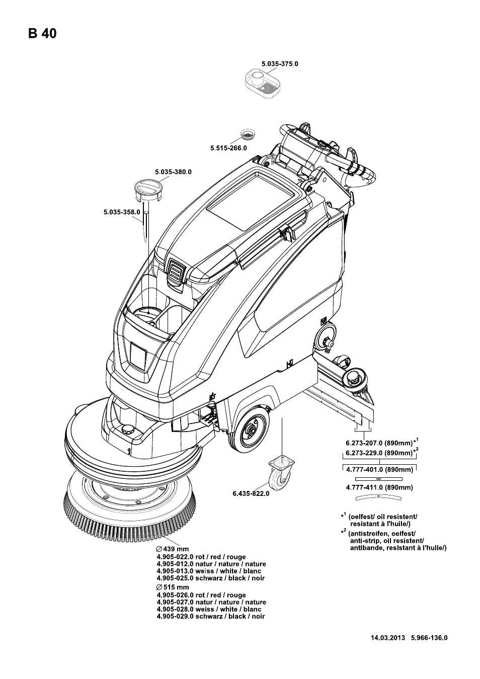 Karcher B 40 C Ep R 55 User Manual | Page 274 / 276