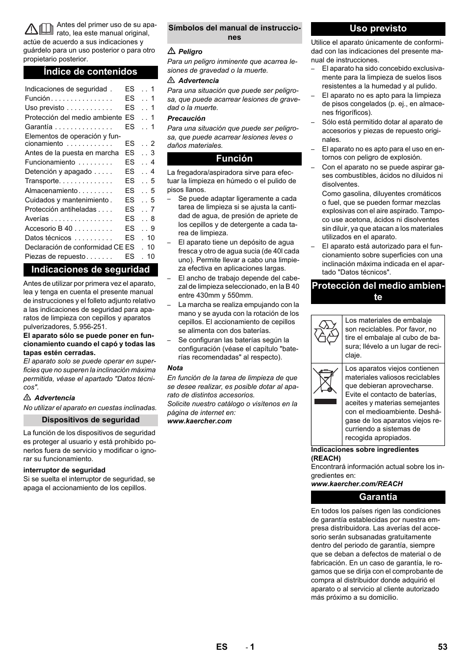 Karcher B 40 C Ep R 55 User Manual | Page 53 / 276