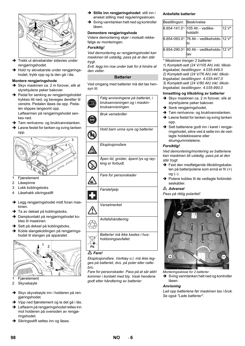 Karcher B 40 C Ep R 55 User Manual | Page 98 / 276