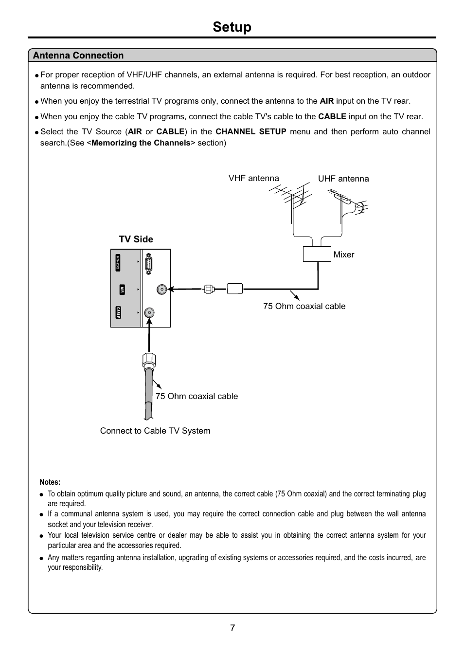页面 9, Setup | Audiovox FPE3707HR User Manual | Page 9 / 55
