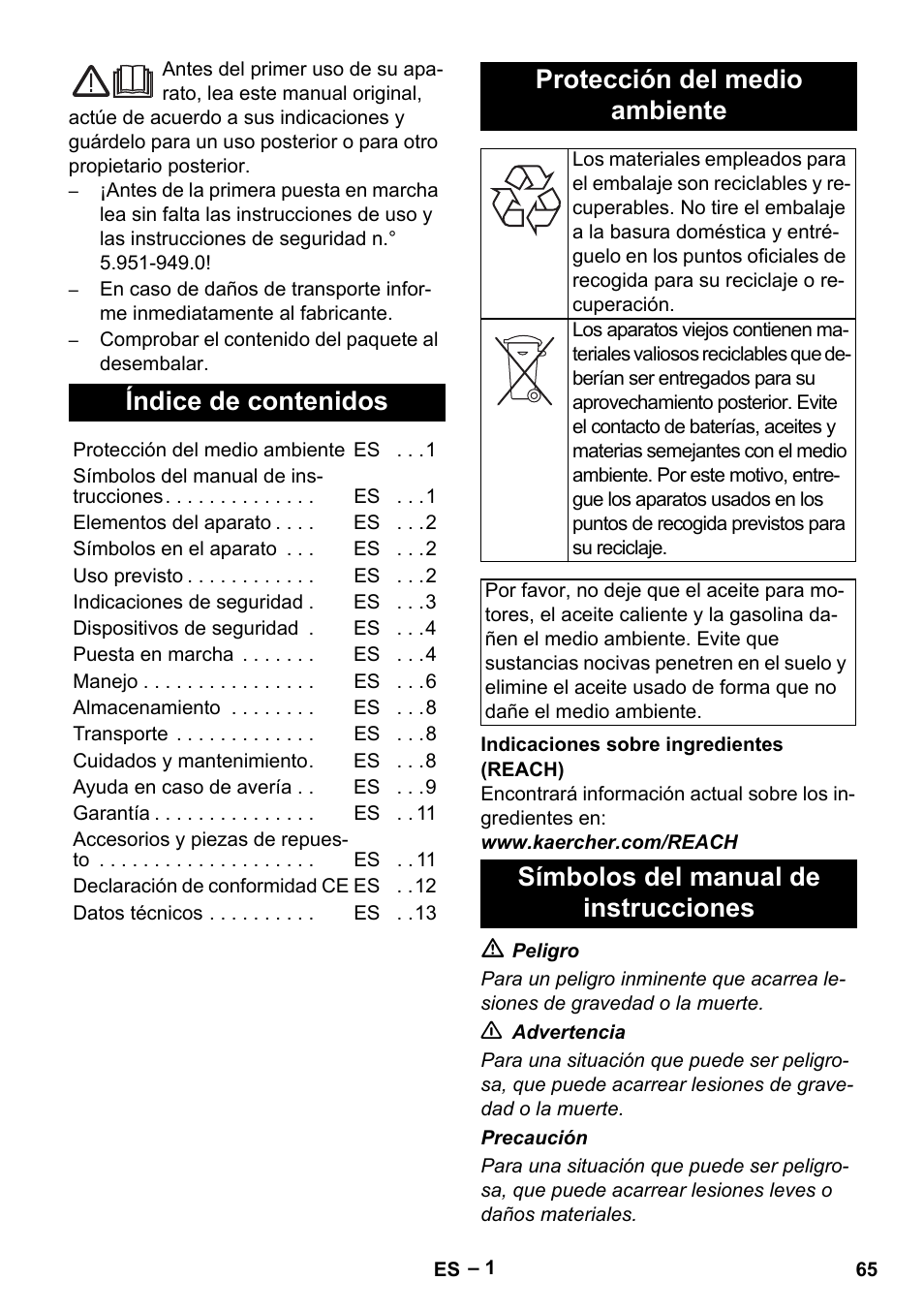 Karcher HDS 801 B User Manual | Page 65 / 332