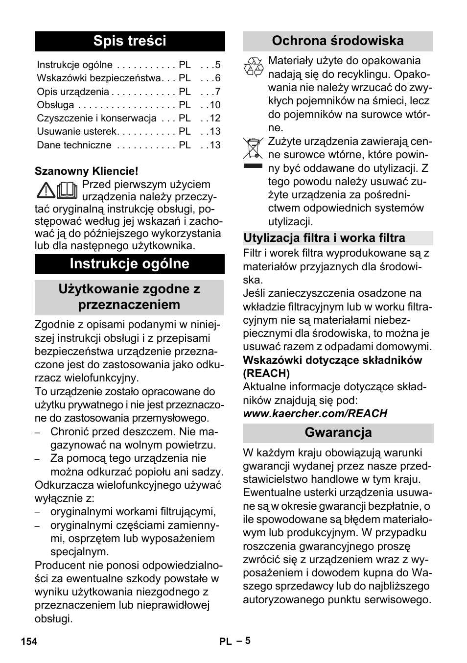 Karcher MV 5 User Manual | Page 154 / 260