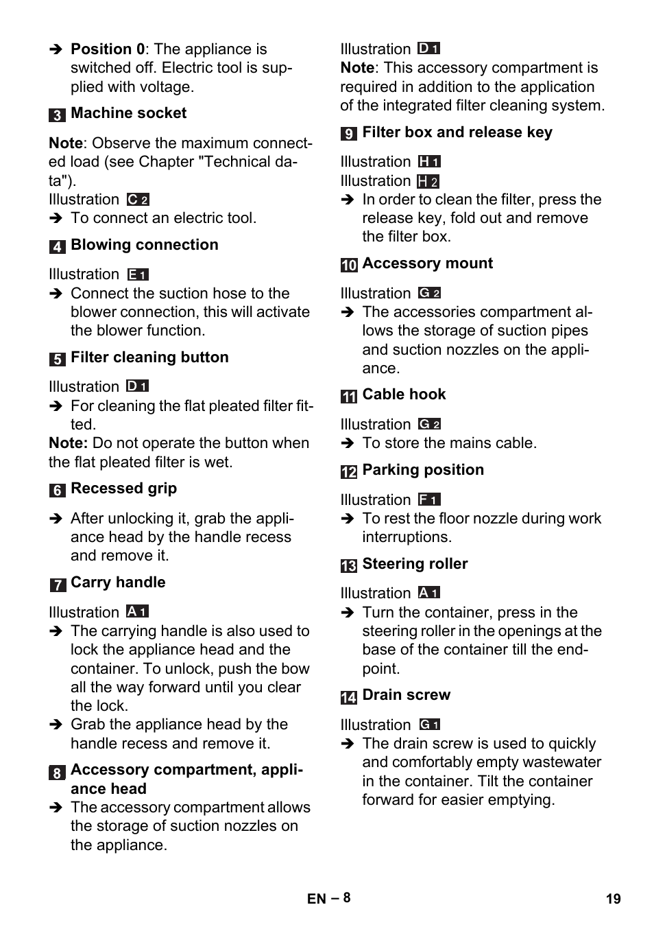 Karcher MV 5 User Manual | Page 19 / 260